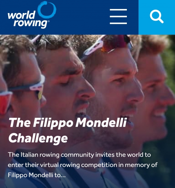 La Challenge Filippo Mondelli sbarca su World Rowing