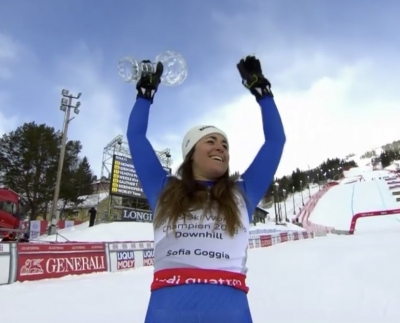 Sci alpino: Sofia Goggia da leggenda, è sua la COPPA del MONDO di discesa libera!