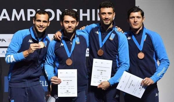 Dusseldorf: Campionati Europei Assoluti. Enrico Berrè e Luigi Samele conquistano la medaglia di bronzo a squadre.