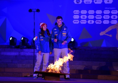Elena Sandulli e Matteo Canins dichiarano aperti i Mondiali juniores di sci alpino