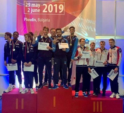 Plovdiv: Campionati Europei Under 23. Guillaume Bianchi, Bronzo individuale e Oro a squadre per il fioretto maschile