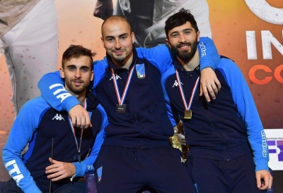 Parigi: Prova di CdM di fioretto maschile individuale Argento per Daniele Garozzo e bronzo pe Giorgio Avola