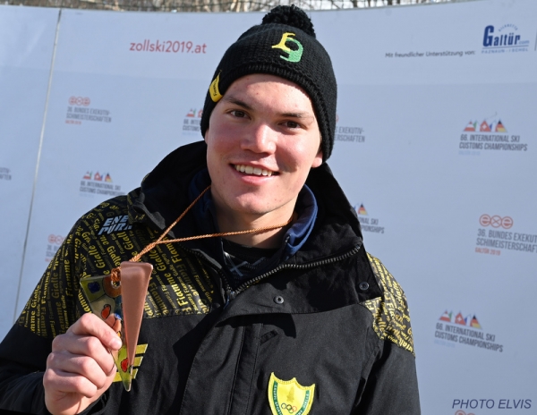 Galtϋr  2019: slalom di bronzo per Alex Vinatzer ai Campionati Internazionali di sci riservati agli atleti appartenenti ai Corpi di Polizia Doganale