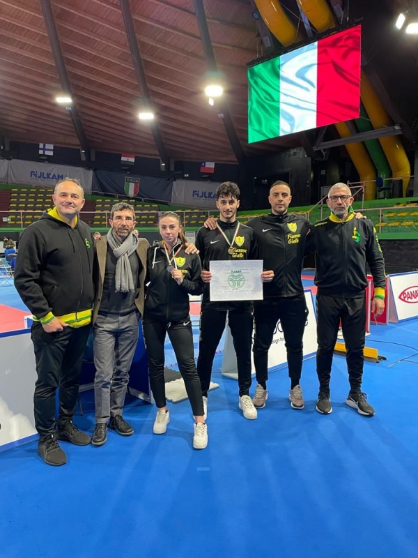 Le Fiamme Gialle Fiore e Ferrarini a medaglia ai Campionati Italiani di karate
