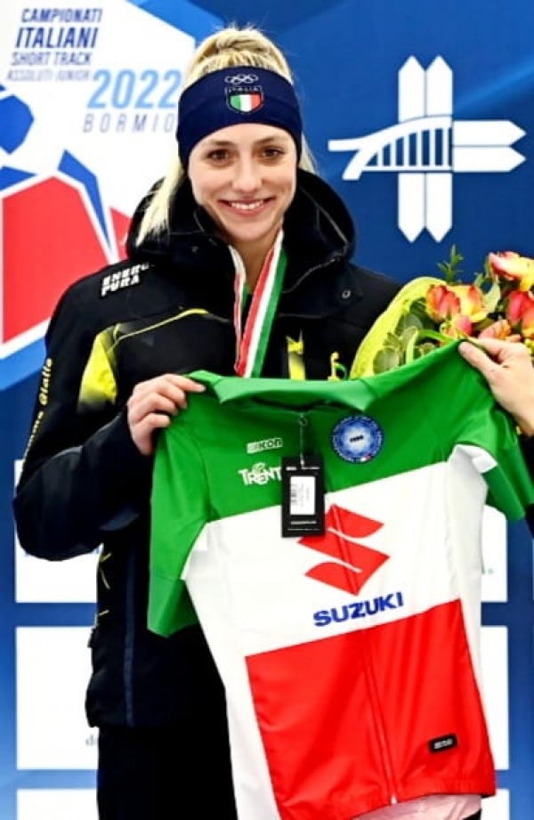 Martina Valcepina con la maglia tricolore 2022
