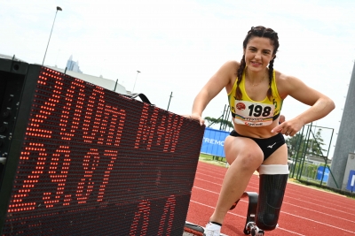 Ambra Sabatini: a Jesolo corre il nuovo record del mondo dei 200m t63.