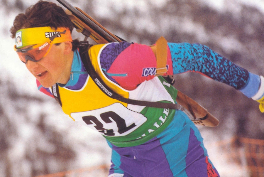 Il finanziere Renè Cattarinussi, plurimedagliato ai Campionati Mondiali di biathlon (1996-1997).