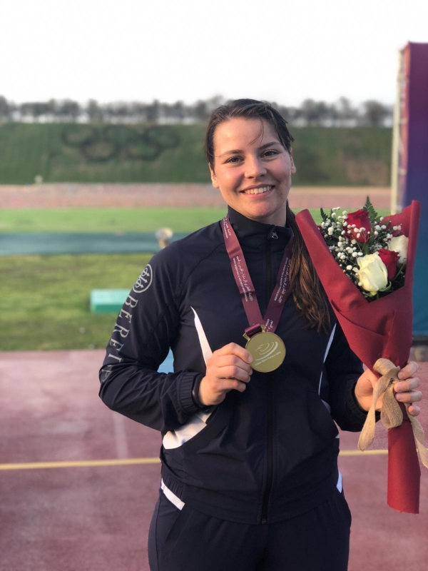 Record italiano eguagliato e medaglia d’oro di Silvana Stanco al Qatar Open 2019 di Tiro a Volo