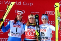 Sci alpino-Coppa del Mondo: Johanna Schnarf e`supergigante a Cortina, splendida seconda dietro a Lara Gut!