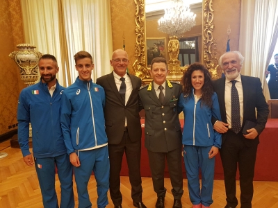 L’ Onorevole Roberto Fico ha incontrato gli atleti medagliati ai Campionati Mondiali di marcia a squadre