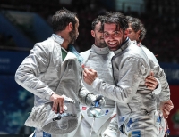 WUXI 2018: CAMPIONATI DEL MONDO ASSOLUTI.  Enrico Berrè e Luigi Samele conquistano la medaglia d’argento nella sciabola a squadre.