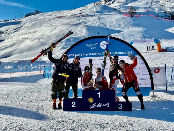 Sci alpino paralimpico: doppio argento in slalom a St. Moritz per Bertagnolli/Ravelli.