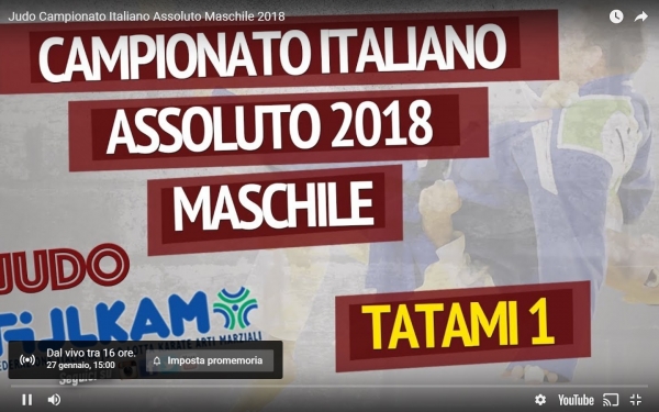 A Ostia i Campionati Italiani Assoluti di Judo 2018.